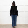 Wiggy Kit Devore Chevron Blouse