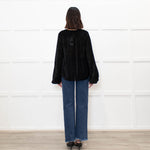 Wiggy Kit Devore Chevron Blouse