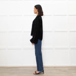Wiggy Kit Devore Chevron Blouse