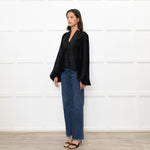 Wiggy Kit Devore Chevron Blouse