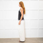 Balmain Black Silver Trim Sequinned Sleeveless Top