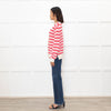 Chinti & Parker Pink Striped Cardigan