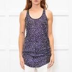 Balmain Black Diamond Crystal Embellished Tank Top