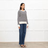 Scotch & Soda Cream and Black Cotton Knitted Jumper