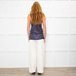 Balmain Black Diamond Crystal Embellished Tank Top
