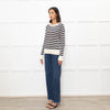 Scotch & Soda Cream and Black Cotton Knitted Jumper