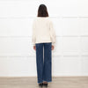 Maje Cream Jumper With Gold Buttons