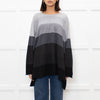 Eskandar Grey Striped Cashmere Jumper
