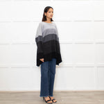 Eskandar Grey Striped Cashmere Jumper
