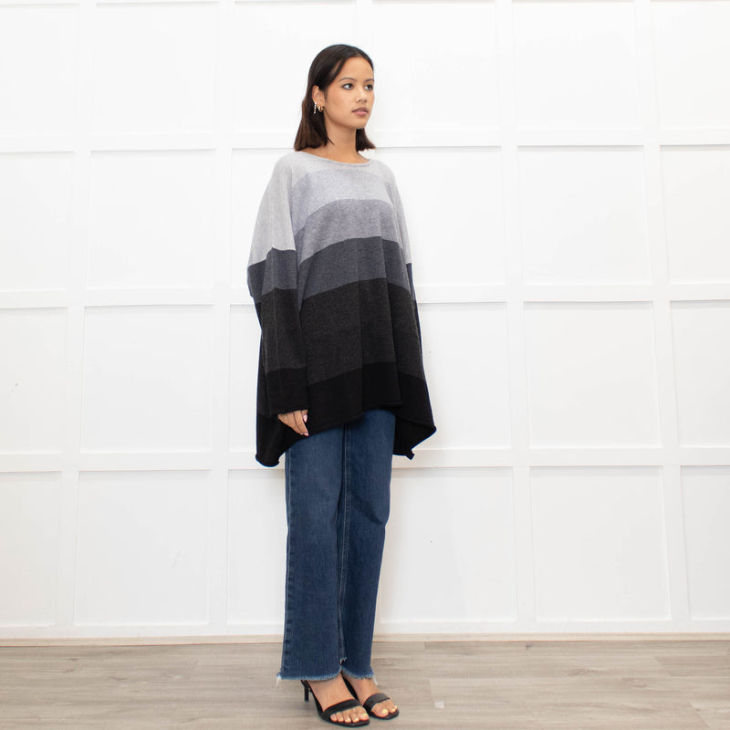 Eskandar Grey Striped Cashmere Jumper