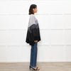 Eskandar Grey Striped Cashmere Jumper