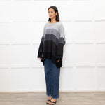 Eskandar Grey Striped Cashmere Jumper