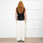 Isabel Marant Black Pleat Detail Sleeveless Top