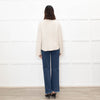 Me + Em Cream Chunky Rib Jumper with Wide Cuffs