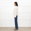 Me + Em Cream Chunky Rib Jumper with Wide Cuffs