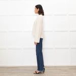 Me + Em Cream Chunky Rib Jumper with Wide Cuffs