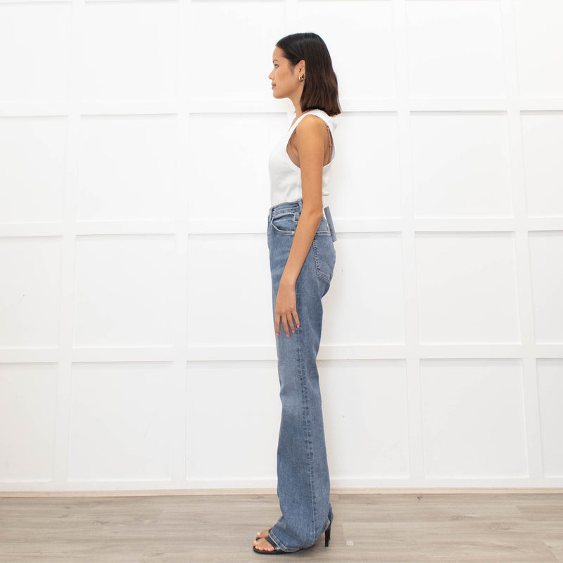 Citizens of Humanity Blue Denim Flared Jeans