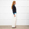 Peter Pilotto Black Multi Zig Zag Detail High Neck Top