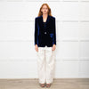 NRBY Blue Velvet Soft Blazer Jacket