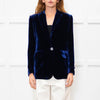 NRBY Blue Velvet Soft Blazer Jacket