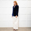 NRBY Blue Velvet Soft Blazer Jacket