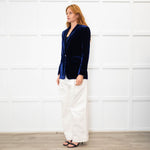 NRBY Blue Velvet Soft Blazer Jacket