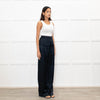 Max Mara Leisure Dark Blue Satin Trousers