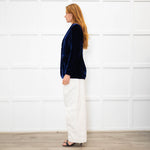 NRBY Blue Velvet Soft Blazer Jacket