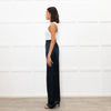 Max Mara Leisure Dark Blue Satin Trousers