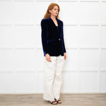 NRBY Blue Velvet Soft Blazer Jacket