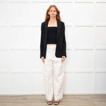 Diane Von Furstenberg Black Edge to Edge Blazer Jacket