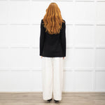Diane Von Furstenberg Black Edge to Edge Blazer Jacket