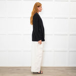 Diane Von Furstenberg Black Edge to Edge Blazer Jacket