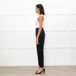 Brunello Cucinelli Black Satin Pull On Trousers
