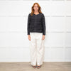 Weekend Max Mara Black Quilted Embroidered Front Short Jacket