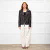Michael By Michael Kors Black Leather Biker Jacket