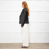 Michael By Michael Kors Black Leather Biker Jacket