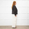 Michael By Michael Kors Black Leather Biker Jacket