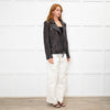 Michael By Michael Kors Black Leather Biker Jacket