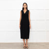 Max Mara Black Sleeveless Shift Dress