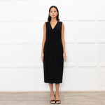 Max Mara Black Sleeveless Shift Dress