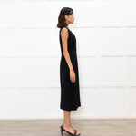 Max Mara Black Sleeveless Shift Dress