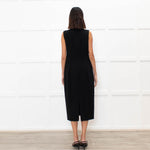 Max Mara Black Sleeveless Shift Dress