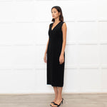 Max Mara Black Sleeveless Shift Dress