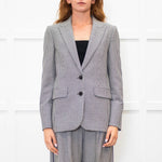 Me + Em Black White Small Hounds Tooth Jacket