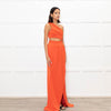 Emma Wallace Red Cutaway Fishtail Gown