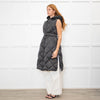 Max Mara The Cube Grey Quilted Long Gilet