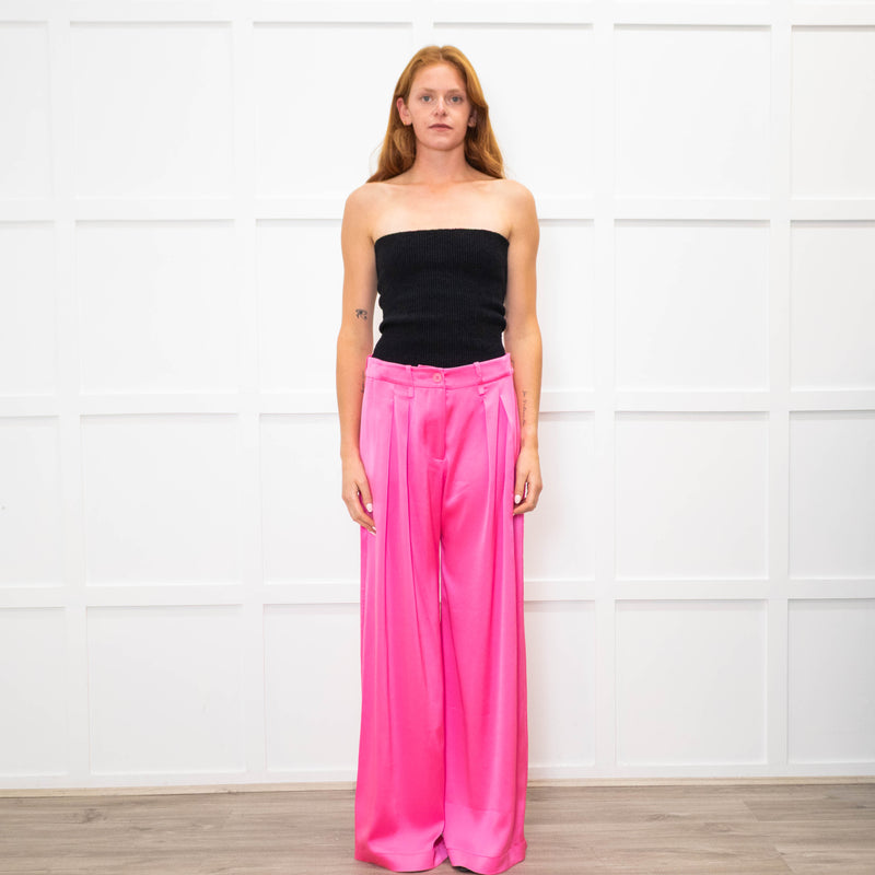Serena Bute Pink Wide Leg Trousers