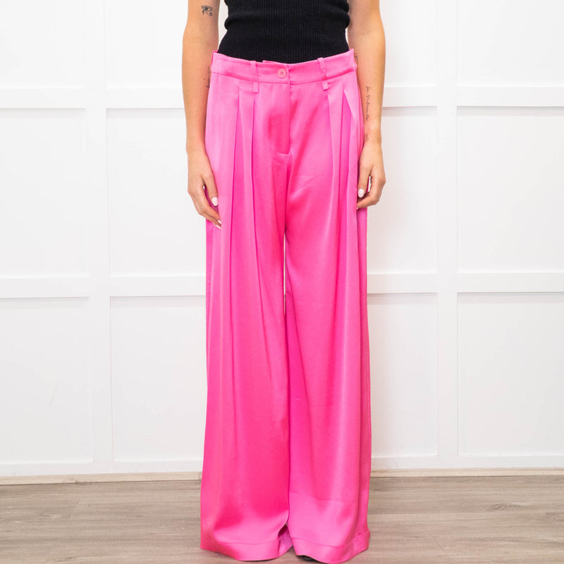 Serena Bute Pink Wide Leg Trousers
