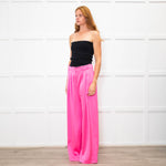 Serena Bute Pink Wide Leg Trousers